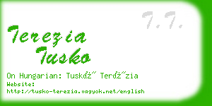 terezia tusko business card